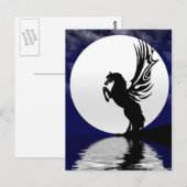 Carte postale Lumineuse Lune (Devant / Derrière)