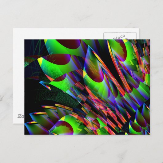 Carte Postale Luminosité dans l'Abstrait foncé.JPG (Devant / Derrière)