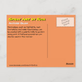 Carte Postale Luminosité d'automne (Dos)