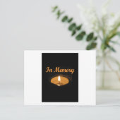 Carte Postale Luminosité de bougie en mémoire (Debout devant)