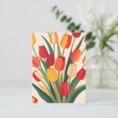 Carte Postale Luminosité de la tulipe (Debout devant)