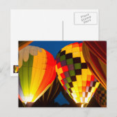 Carte Postale Luminosité des ballons à air chaud (Devant / Derrière)