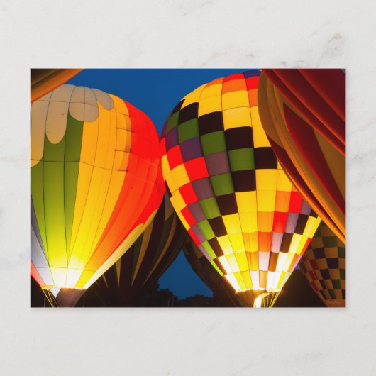 Carte Postale Luminosité des ballons à air chaud (Devant)