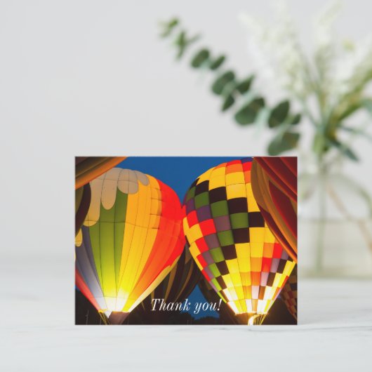 Carte Postale Luminosité des ballons à air chaud (Debout devant)