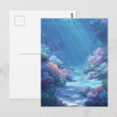 Carte Postale Luminous Tropical Underwater Coral Reef (Devant / Derrière)