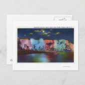 Carte Postale Luna Island Night View New Rainbow Bridge (Devant / Derrière)