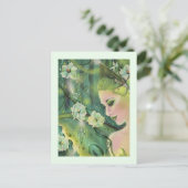 Carte Postale Luna moth, art féerique par Renee Lavoie (Debout devant)