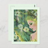 Carte Postale Luna moth, art féerique par Renee Lavoie (Devant / Derrière)