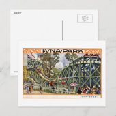 Carte Postale Luna Park Roller Dessous de verre, Vienne, Autrich (Devant / Derrière)