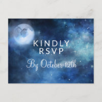 Lunar Sky Pleine lune Stars Mariage Repas Choix RS