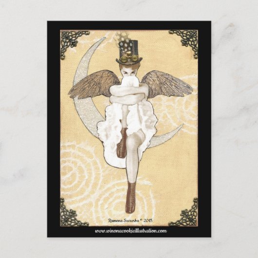 Carte Postale Lunar Steampunk Postcard (Devant)