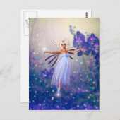 Carte Postale Lunaria, la fée crépusculaire (Devant / Derrière)