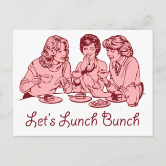 Carte Postale Lunch Bunch 50's rétro graphic