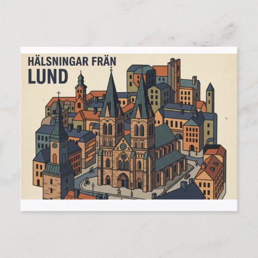 Carte postale Lund Suède (Devant)