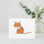 Carte Postale Lundi Matin Visage de chat (Debout devant)
