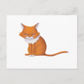 Carte Postale Lundi Matin Visage de chat (Devant)