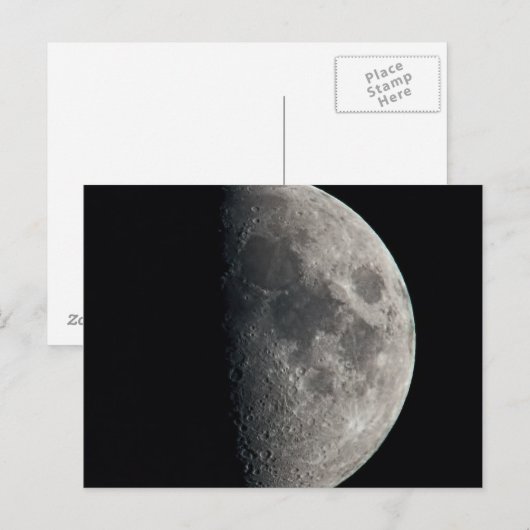 Carte Postale Lune (Devant / Derrière)