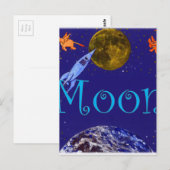 Carte Postale Lune (Devant / Derrière)