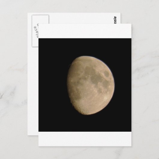 Carte Postale lune (Devant / Derrière)