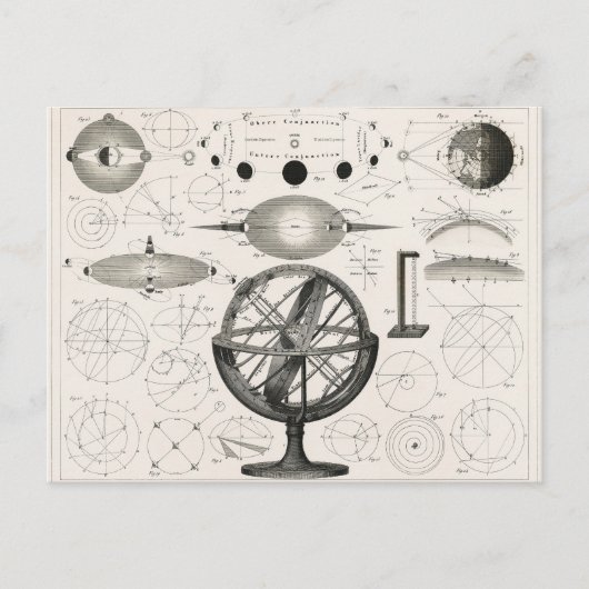 Carte Postale Lune alchimiste céleste (Devant)