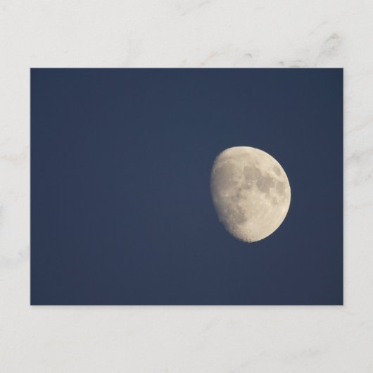 Carte Postale Lune au début de la soirée (Devant)