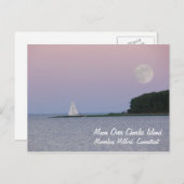 Carte Postale Lune au-dessus de l'île Charles (Devant / Derrière)