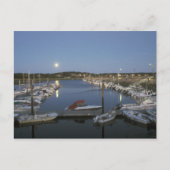 Carte Postale Lune au-dessus de Wellfleet Harbour Cape Cod (Devant)