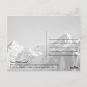 Carte Postale Lune au-dessus des Alpes (Dos)