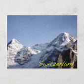 Carte Postale Lune au-dessus des Alpes (Devant)