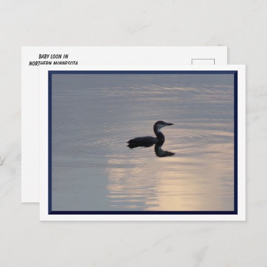 Carte postale Lune bébé/Nord MN (Devant / Derrière)