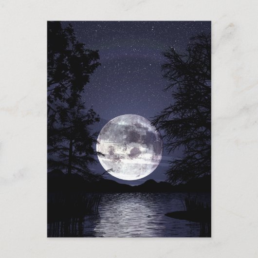 Carte Postale Lune bleue (Devant)