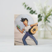 Carte Postale Lune bleue (Debout devant)