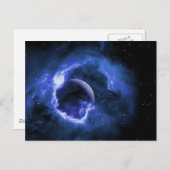 Carte Postale Lune bleue (Devant / Derrière)