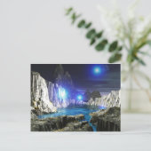 Carte Postale Lune bleue 3D (Debout devant)