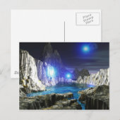 Carte Postale Lune bleue 3D (Devant / Derrière)