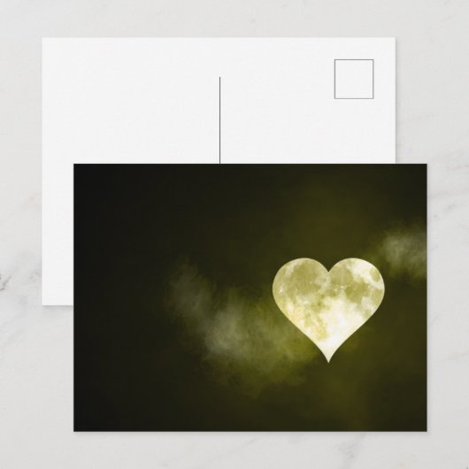 Carte Postale Lune cardiaque complète (Devant / Derrière)