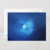 Carte Postale LUNE couverte de NUAGES - NIGHT SKY (Devant / Derrière)