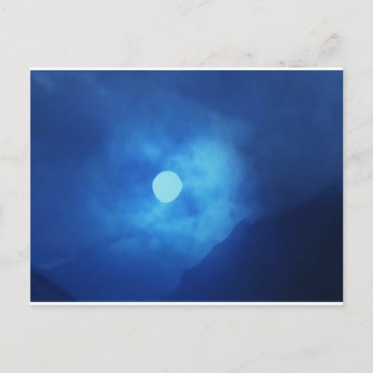 Carte Postale LUNE couverte de NUAGES - NIGHT SKY (Devant)