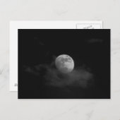 Carte Postale Lune dans les nuages (Devant / Derrière)