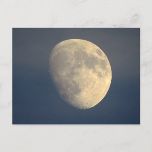 Carte Postale Lune dans une nuit nuageuse (Devant)