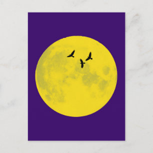 Carte Postale Lune de corbeau
