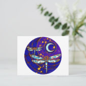 Carte Postale lune de libellules (Debout devant)
