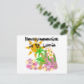 Carte Postale Lune de miel à Sainte-Lucie (Debout devant)