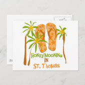 Carte Postale Lune de miel à St. Thomas (Devant / Derrière)