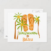 Carte Postale Lune de miel en Belize (Devant / Derrière)