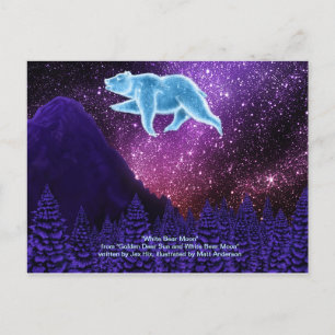 Carte Postale Lune d'ours blanche