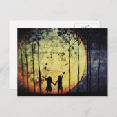 Carte Postale Lune Enfants (Devant / Derrière)