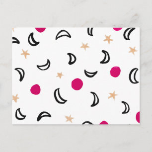 Carte Postale Lune et étoiles