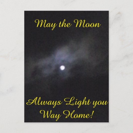Carte Postale Lune foncée (Devant)