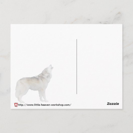 Carte Postale Lune frappée (Dos)